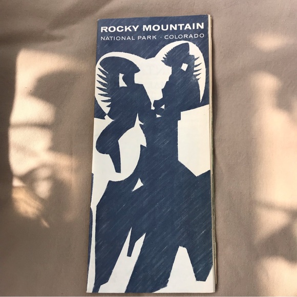 Rocky Mountain National Park Colorado Brochure Map 1967 Activities Program - Picture 2 of 7